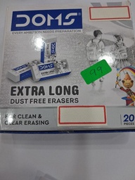 DOMS DUST FREE ERASER 20 PCS